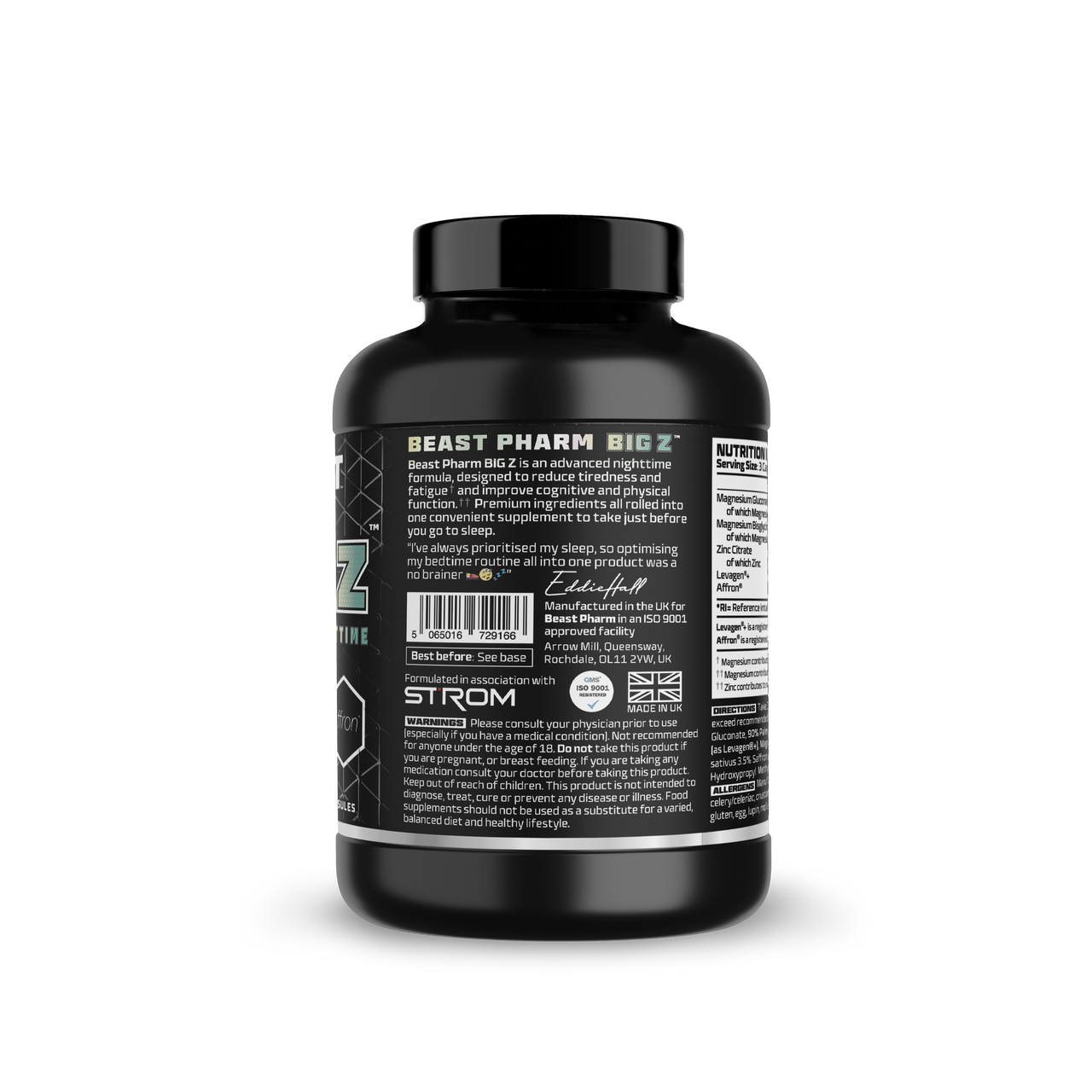 BEAST Pharm Big Z – Nighttime Recovery Formula (30 Servings)