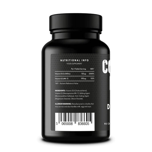 Combat Fuel - HIGH STRENGTH VITAMIN D3 AND K2 – 3 MONTH