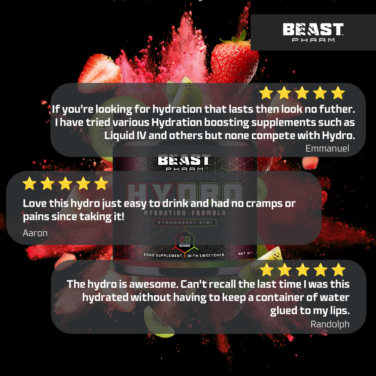 BEAST PHARM HYDRO - 60 SERVINGS