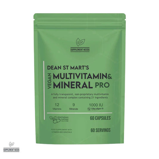 SUPPLEMENT NEEDS VEGAN MULTIVITAMIN AND MINERAL PRO - 60 CAPSULES