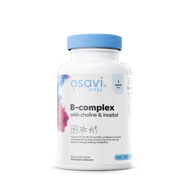 Osavi B-Complex with Choline & Inositol - 120 vegan caps