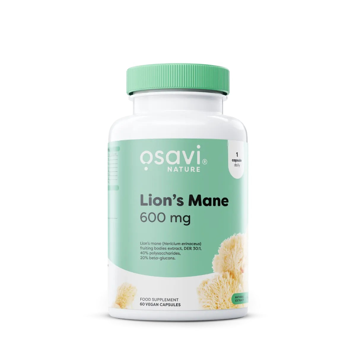 Osavi Lion’s Mane 600 mg – 120 Vegan Capsules