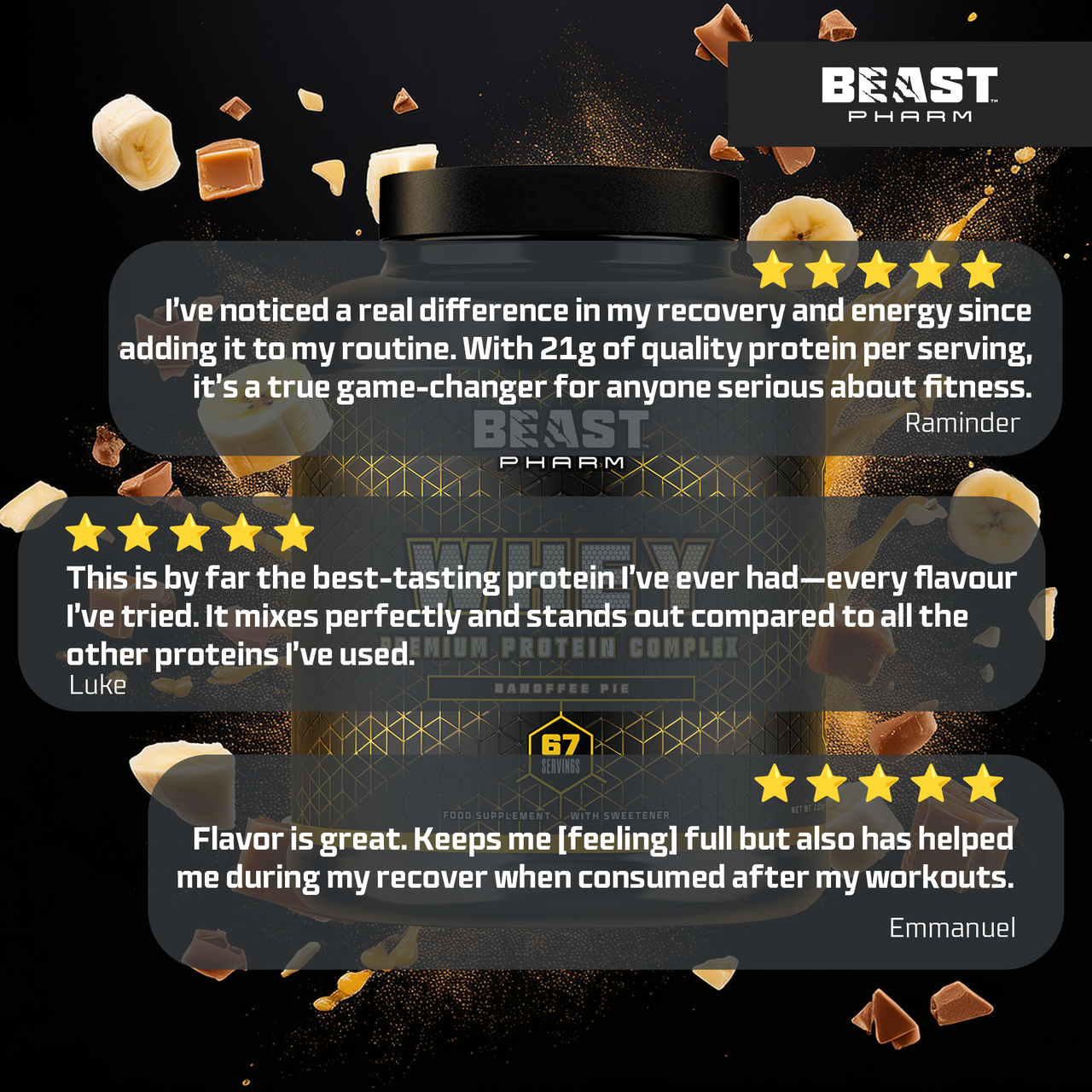 BEAST PHARM WHEY PREMIUM PROTEIN COMPLEX - 67 SERVINGS
