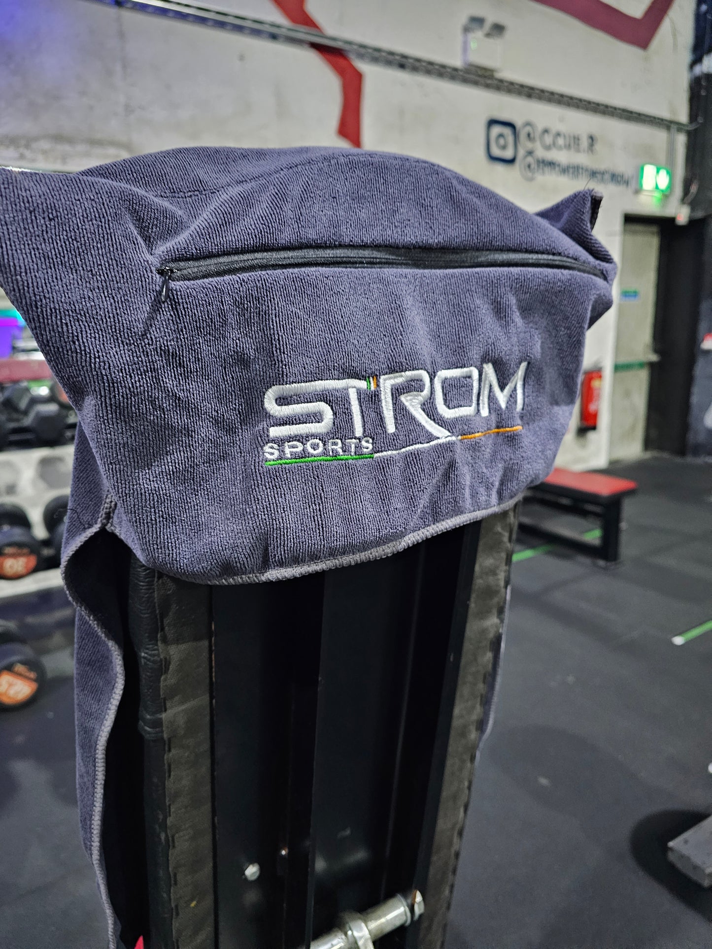 Strom Ireland Hooded Zip Pocket Gym Towel